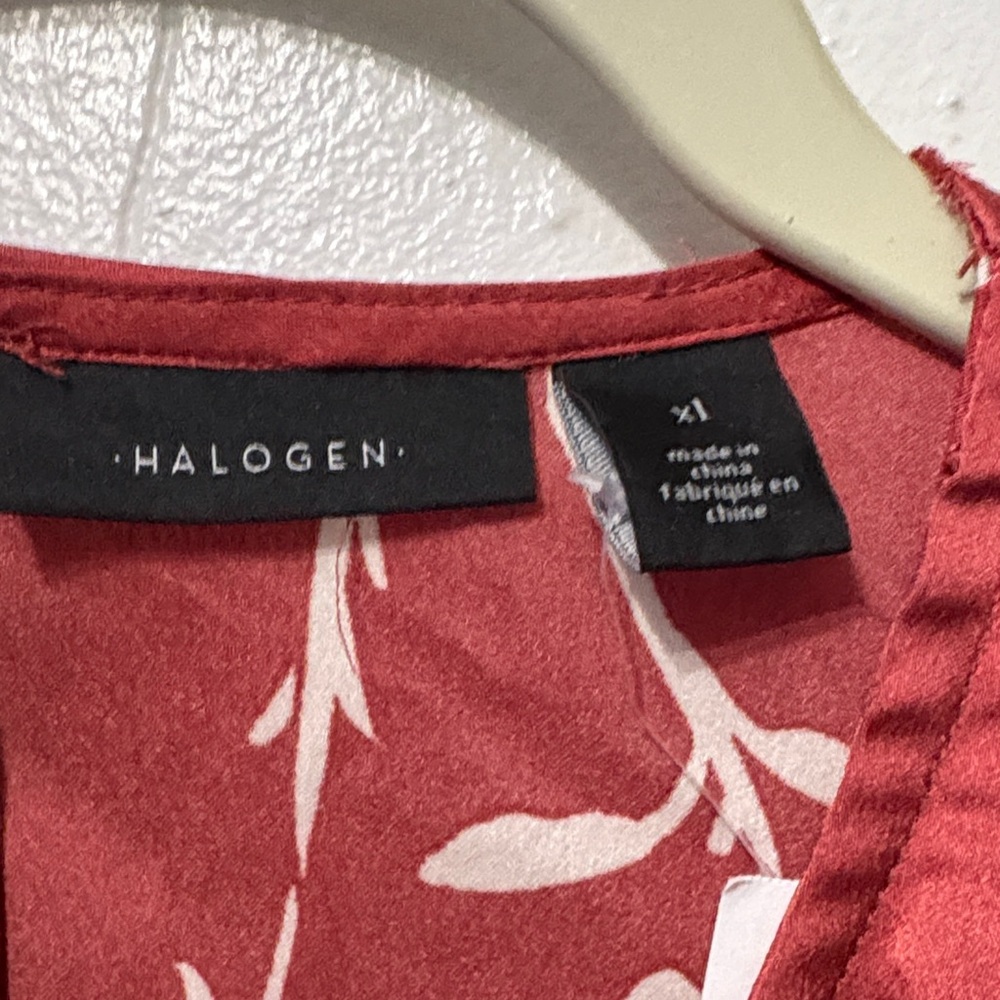 Halogen Burgundy Floral Blouse - Picture 3 of 4